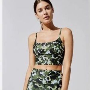 COPY - Carbon38 printed Refreshing Camo bralette, sports bra, tee size SMALL